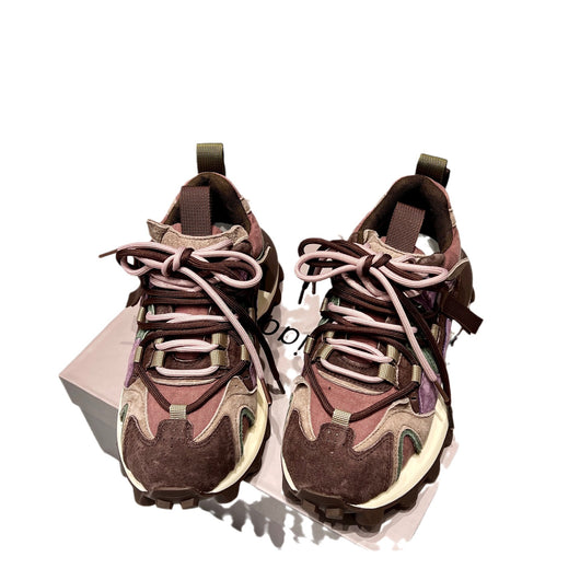 Zapatillas Deportivas Retro con Suela Gruesa y Acabado Brillante para Mujer - Image 2