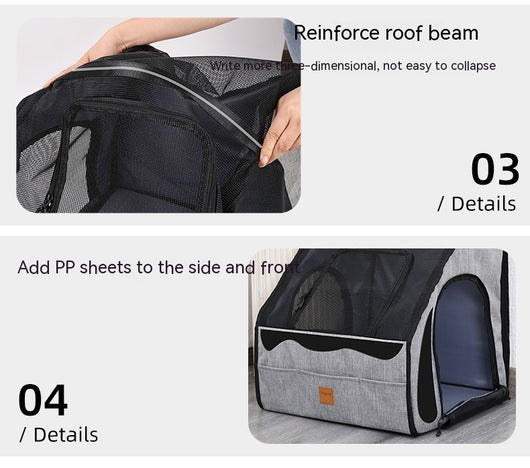 Transportín Portátil para Perros - Jaula de Viaje Cómoda y Segura - Image 11