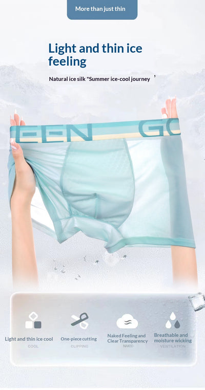 Calzoncillos Hombre Ice-Silk Frescos y Transpirables para Verano - Image 13