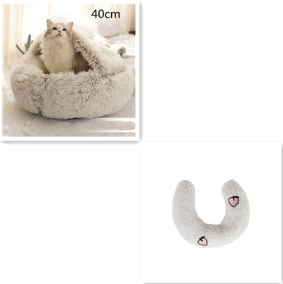 Cama 2 en 1 para Perros y Gatos - Cama Cálida de Felpa Suave Tipo Casa - Image 17