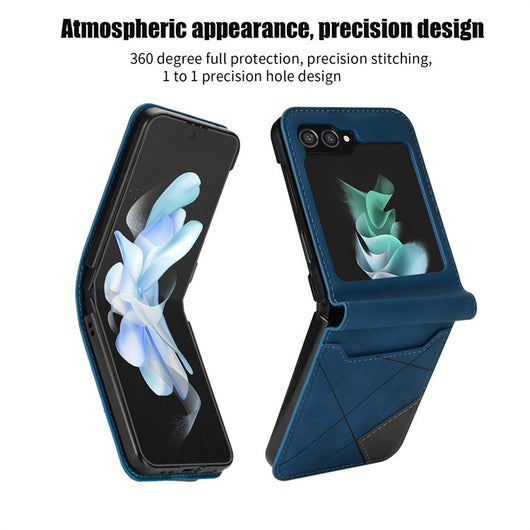 Funda Plegable Retro con Múltiples Compartimentos y Patrón Patchwork - Image 15