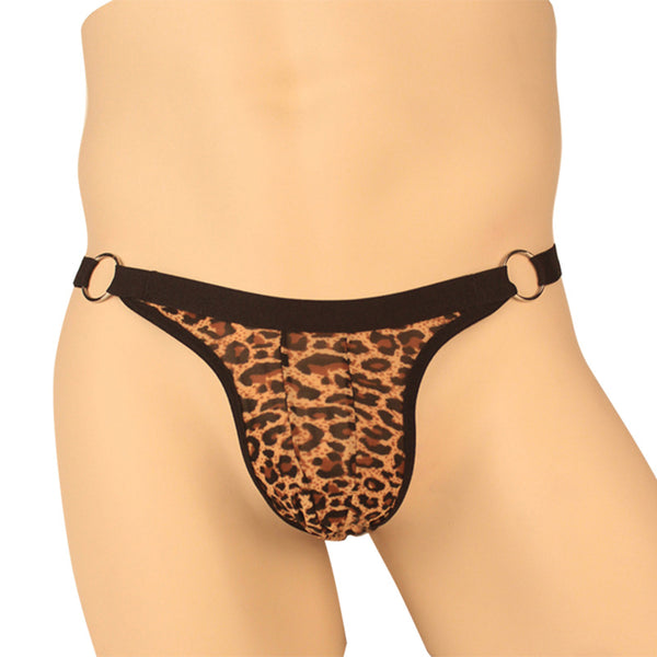 Bóxer T-back Estampado Leopardo para Hombre - Diseño Sexy