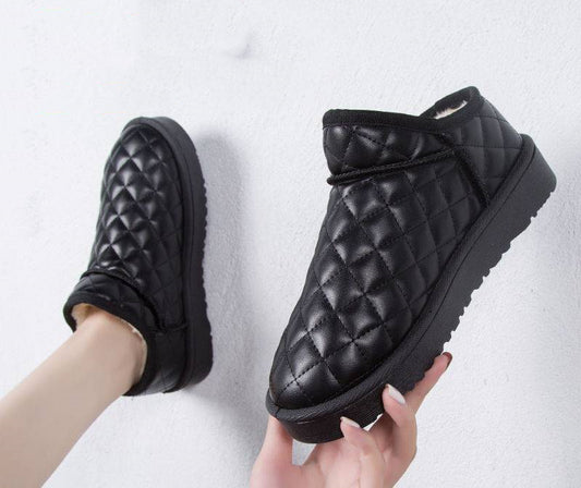 Botas Cortas Coreanas Acolchadas - Zapatos Planos Versátiles para Todo Uso - Image 2