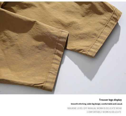 Pantalones Sueltos Retro de Pierna Ancha para Hombre - Image 22