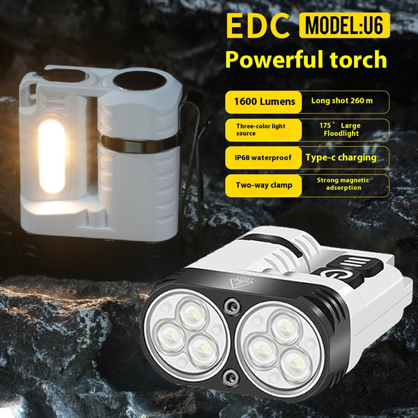 Linterna Camping LED 1600 Lúmenes Aluminio Impermeable IP68 con Imán
