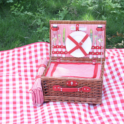 Canasta de Almacenamiento para Dos con Manta de Picnic - Image 5