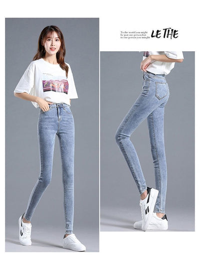 Jeans de Cintura Alta Ajustados para Mujer con Forro de Polar - Image 37