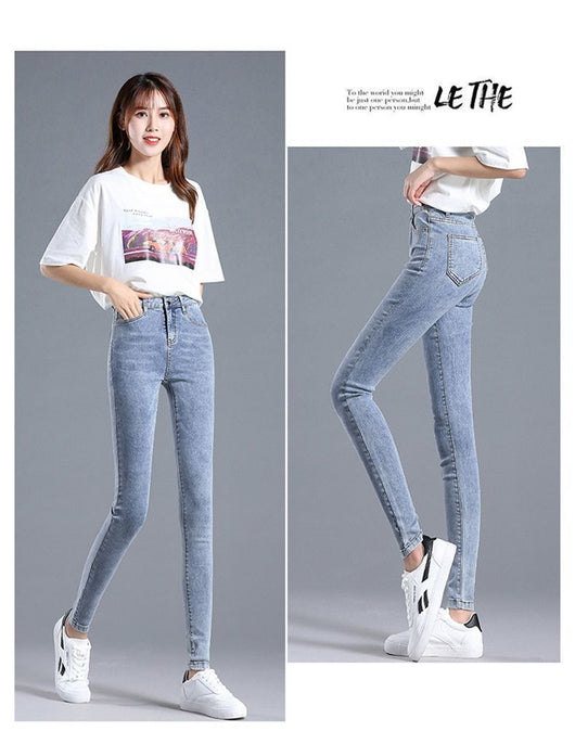Jeans de Cintura Alta Ajustados para Mujer con Forro de Polar - Image 37