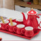 Swan Chinese Rojo Plano Plate