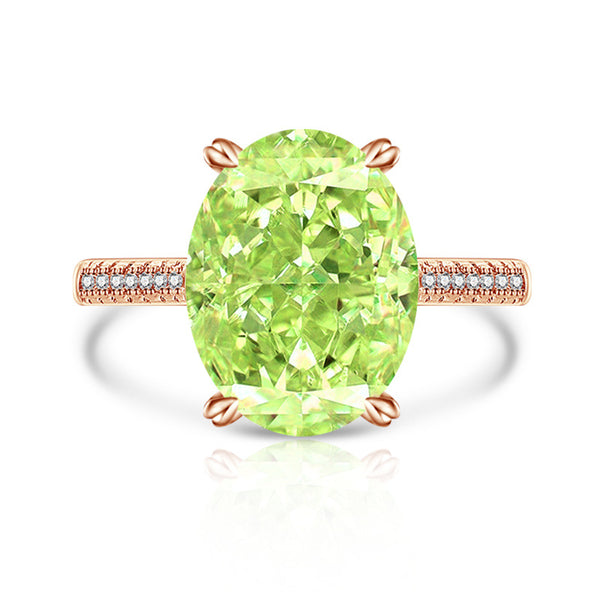 Anillo Versátil de Diamante Hielo Floral en Carbono Alto para Mujer - Image 22