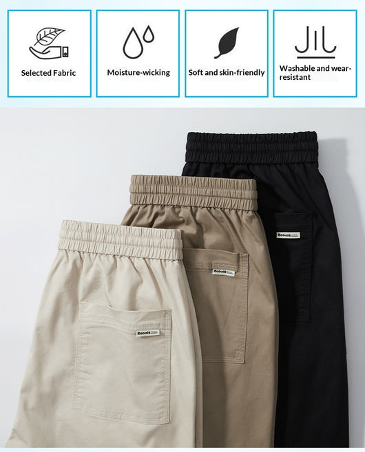 Pantalones Cortos de Trabajo Estilo Retro American para Hombre - Algodón Ice Silk Fresco - Image 26