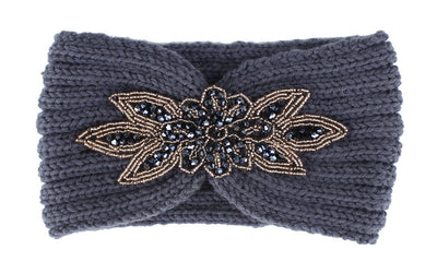Banda para Cabello de Lana Tejida con Diamantes Hexagonales - Image 10