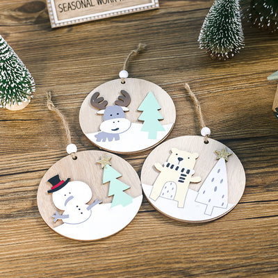 Adorno Navideño de Madera Pintada - Colgante Decorativo - Image 10