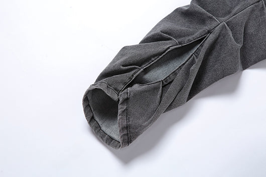 Pantalones Casuales de Cintura Alta con Pliegues y Abertura Lateral - Image 11