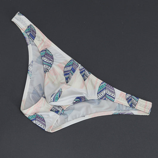 Slip Masculino de Malla Transpirable Tanga Baja con Estampado - Image 7