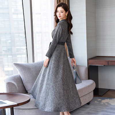 Vestido Largo Elegante con Manga Larga - Diseño Versátil y Moderno - Image 9