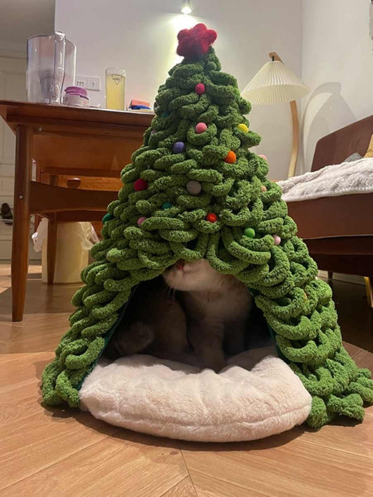Nido Térmico para Mascotas en Lana Tejida - Kit Completo Navideño - Image 11
