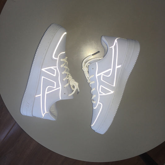 Zapatillas Deportivas Reflectantes Blancas Unisex