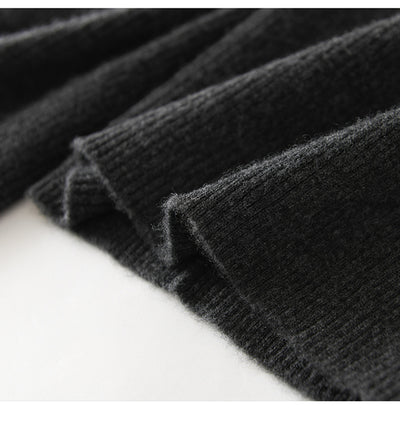 Pantalones de Lana Cintura Alta Relajados de Corte Recto - Image 34