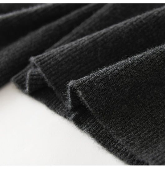 Pantalones de Lana Cintura Alta Relajados de Corte Recto - Image 34