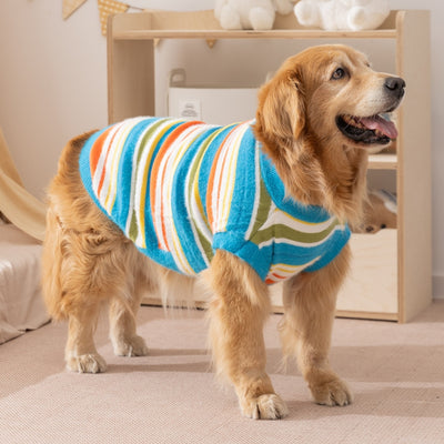 Suéter Rayado sin Mangas para Perros - Ropa de Otoño e Invierno para Golden Retriever y Mascotas - Image 18