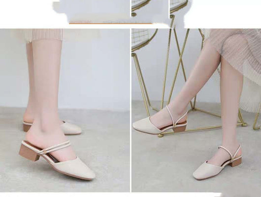 Sandalias Baotou de Tacón Medio con Suela Gruesa - Image 11