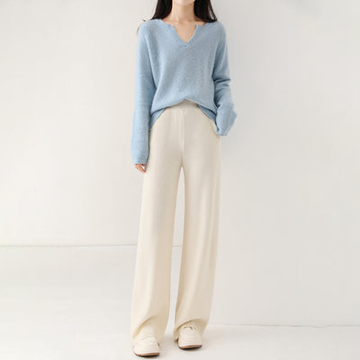 Pantalón de Punto Cintura Alta Grueso Multiuso - Image 8
