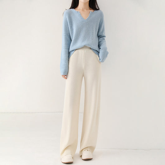 Pantalón de Punto Cintura Alta Grueso Multiuso - Image 8