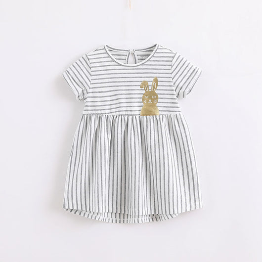 Vestido de Niña a Rayas Tejido en Telar - Image 5