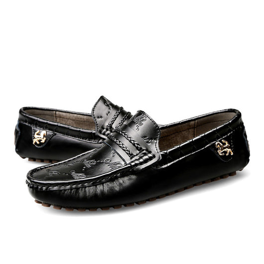 Mocasines de Cuero Auténtico Talla Grande para Conducir Hombre - Image 11