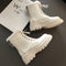 Botas Cálidas para Mujer en Cuero Genuino con Cierre