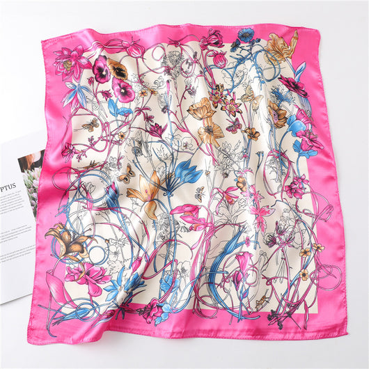 Pañuelo Retro Cuadrado Pequeño de Cachemira para Mujer - Image 36