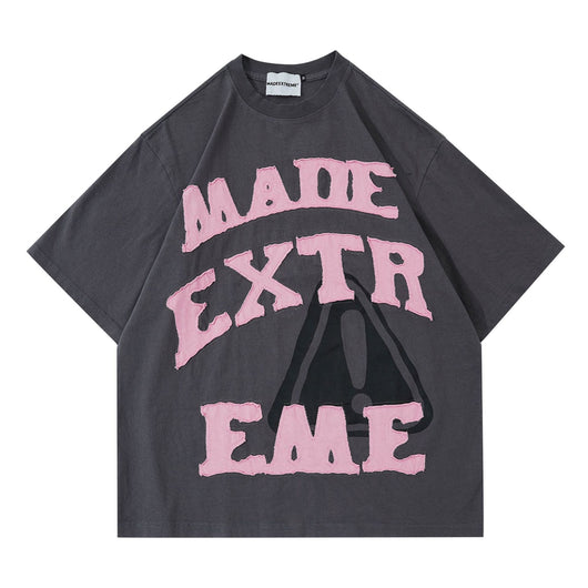 Camiseta Unisex con Parches de Letras Divertidas - Image 5