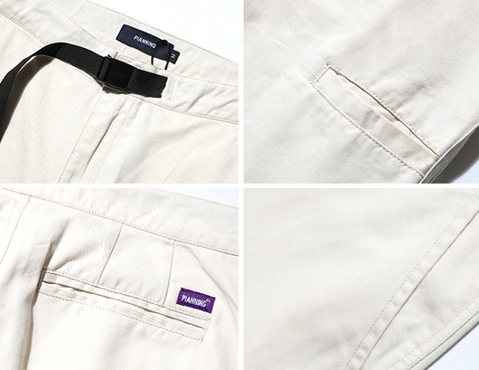 Pantalones Rectos Clásicos para Hombre con Cinturón Integrado - Image 11
