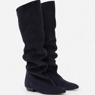 Botas Vaqueras Puntiagudas de Lujo Retro para Mujer