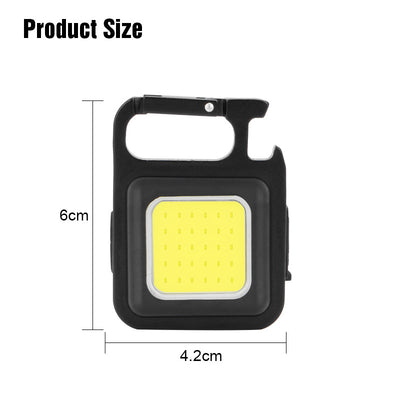 Linterna LED Portátil USB Llavero Aleación - Luz de Emergencia Multifunción - Image 4