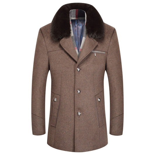 Abrigo de Lana Acolchado para Hombre - Otoño e Invierno - Image 4