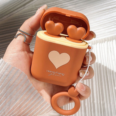 Estuche Portátil para Audífonos con Diseño Cartoon y Labial Mate