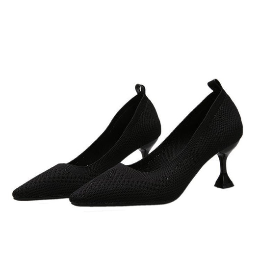Zapatos de Tacón Alto Tejido Volador Punta Aguda - Stiletto Elegante para Mujer - Image 14