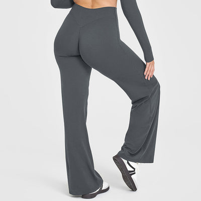 Pantalones de Yoga Rectos Holgados para Mujer - Image 20
