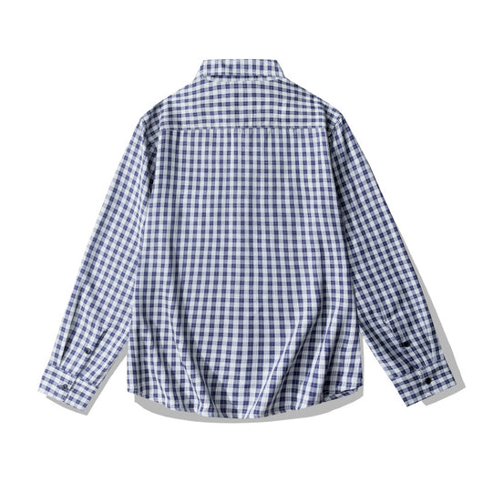 Camisa de Cuadros Retro Clásica de Manga Larga - Image 12