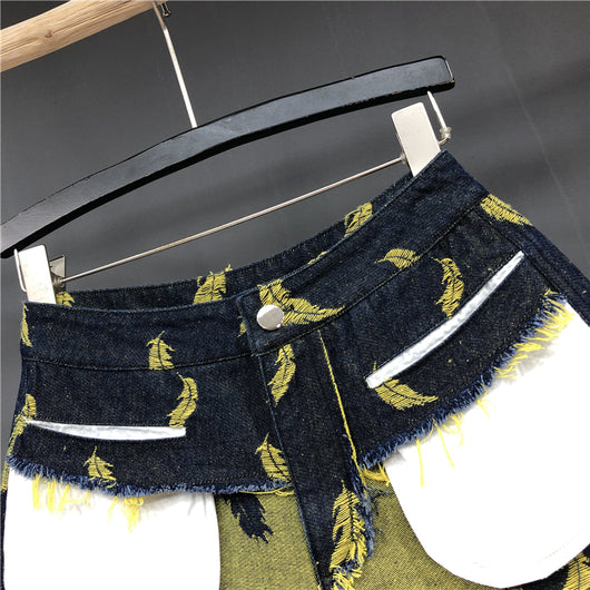 Shorts Vaqueros Ajustados de Cintura Alta para Mujer - Image 11