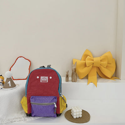 Mochila Infantil de Lona, Simple y Ligera con Protección de Columna para Niños y Niñas - Image 13
