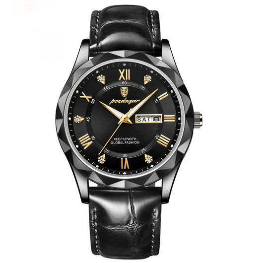 Reloj de Pulsera de Cuarzo Luxury para Hombre con Correa de Cuero - Image 29