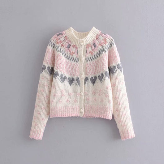 Cardigan Floral Otoño Invierno para Mujer - Diseño Romántico