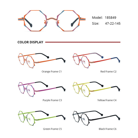 Gafas para Miopía en Titanio Ultraligero Multicolor - Versátiles y Cómodas