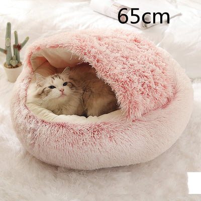 Cama 2 en 1 para Perros y Gatos - Cama Cálida de Felpa Suave Tipo Casa - Image 76