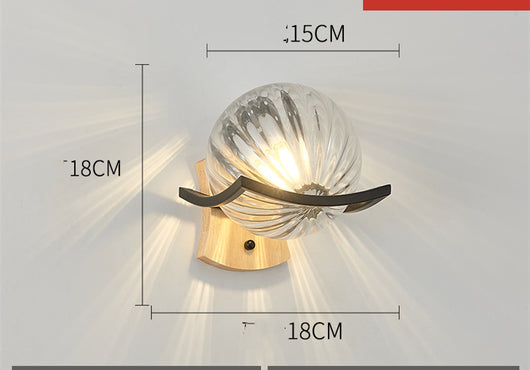 Lámpara de Mesita Estilo Europeo con LED y Base de Madera - Image 14