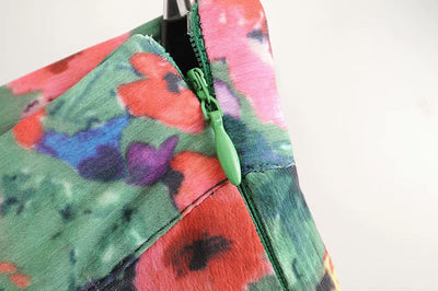 Falda Larga de Cintura Alta con Pliegues y Abertura Estilo Resort - Image 9