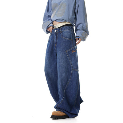 Jeans Retro Americano con Bolsillos Grandes y Diseño Machete - Image 8